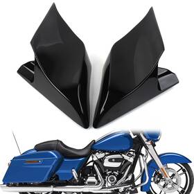 Hkseller-au 612035370418 Black Stretched Side Cover Panel For Harley Touring Road Street Glide 14-21 Us