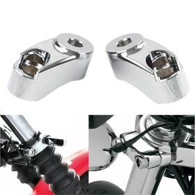 Hkseller-au 834561216699 Chrome 39mm 49mm Front Turn Signal Mount Bracket Relocation Kit For Harley Dyna