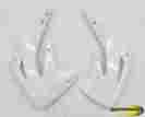 Ho03630-041 Honda Cr85 Cr Radiator Shrouds Plastic Guards 2003 2004 2005 2006 2007 White 665760834700