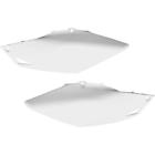 Crf250r-crf450r Ho04659-041 Ufo Plastics Side Panels For Dual Exhaust White Honda