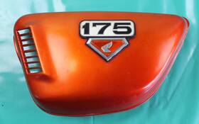 17331-336-000lx Honda 1973 Cb175 Super Sport Left Side Cover Candy Gold Custom