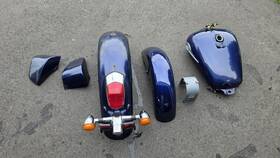 17520mfea00za Honda 1998-2003 Shadow Ace Vt750 Tin Set Gas Tank Front Rear Fenders Side Cover