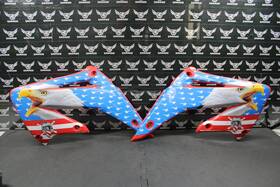 19071-ksk-000za Honda 2004 Cr250r Left Right Tank Radiator Shrouds Plastics Ronnie Mac Graphics