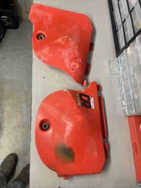 Honda 83500-430-700za 1979 79 Cr250 Cr 250 Elsinore Side Panel Cover Number Plate Set