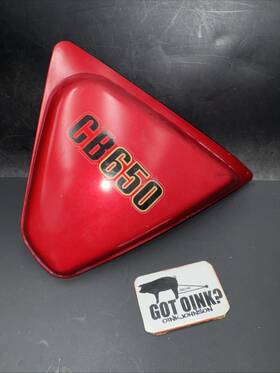 83610-460 Honda 81 1980 1981 1982 Cb650 Cb 650 Oem Right Side Cover Panel Red