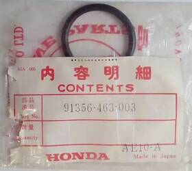 91356-463-003 Honda New Oem O-ring 26x3.5