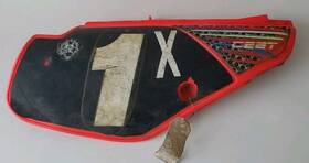 R183-5676-100 Honda 1987-1992 Cr80 Right Side Panel Red Frame Cover Cr 80 Mx