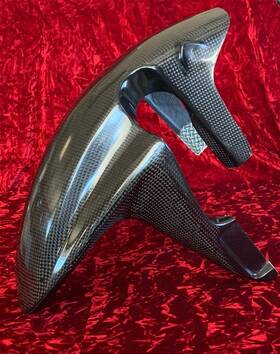H076rr-cf-ff Hotbodies Racing 2007-2008 Honda Cbr 600rr Carbon Fiber Front Fender Fairing