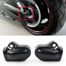 Hukyu 612022716885 2pcs Black Bar Shield Rear Axle Cover For Harley V-rod Muscle Vrscf 2002-2017