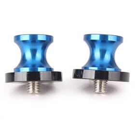 Hukyu 612063539740 8mm Universal Motorcycle Swingarm Spools Slider For Honda Yamaha Suzuki Blue