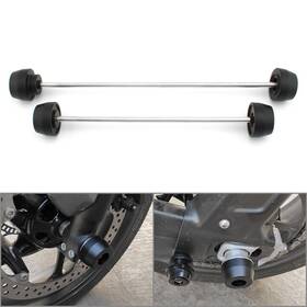 Hukyu 612063619145 Front Rear Wheel Axle Fork Crash Sliders Protector For Trident 660 21-22