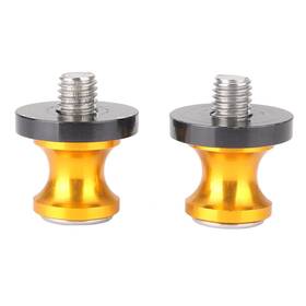 Hukyu 612063623586 10mm Swingarm Sliders Spools For Kawasaki Ninja Zx6r 07-12 Versys 650 08-12 Gold