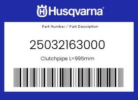 25032163000 Husqvarna Genuine Clutchpipe L 995mm -