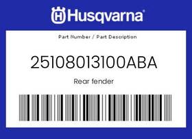 25108013100aba Husqvarna Genuine Rear Fender -