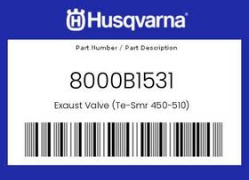 8000b1531 Husqvarna Genuine Exaust Valve Te-smr 450-510 -