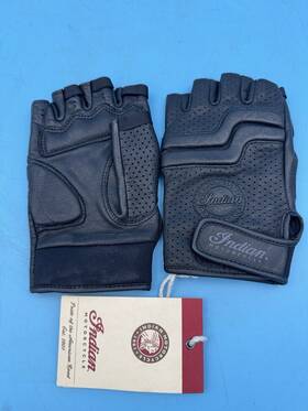 286089702 Indian Motorcycle Womens Leather Fingerless Denton Glove Small