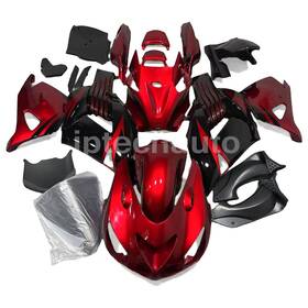 It-k1406-gbk Iptech Red Black Fairing Kit Bodywork Frame For Kawasaki Ninja Zx14 Zx14r 2006-2011 Usa