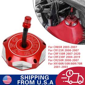 M121102062-d Jfg Racing Gas Tank Fuel Cap Cover With Hose Vent For Cr85r Cr125r Crf150r Crf230f Red