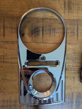 04-21bm Joker Machine Teardrop Upper Dash Cover Ball-milled Harley-davidson 04-21bm Joker Machine Teardrop Upper Dash Cover Ball-milled Harley-davidson