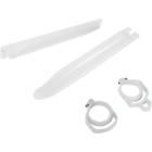Kx500-kx250-kx125 Ka03704280 Ufo Plastics Fork Tube Protectors White Kawasaki