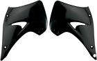Ka03738-001 Ufo Black Radiator Shrouds Scoops For Kawasaki Kx