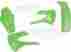 Kakit207-999 Ufo Plastics Complete Body Kit Green White