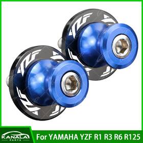 Kanala R1 R3 R6 R125 M6 Cnc Swingarm Spools Slider Stand Screws For Yamaha Yzf Blue