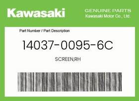 14037-0095-6c Kawasaki Genuine Screen Rh -