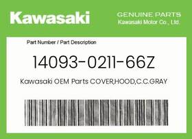 14093-0211-66z Kawasaki Genuine Cover Hood C.c.gray -