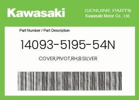 14093-5195-54n Kawasaki Genuine Cover Pivot Rh B.silver -