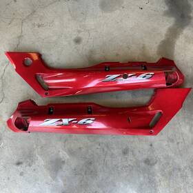 36001-1494 Kawasaki 2002 Ninja Zx600e Zx6 Rear Fairings Left And Right Red Oem