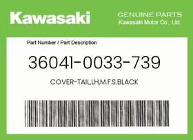36041-0033-739 Kawasaki Genuine Cover-tail Lh M.f.s.black -