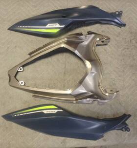36041-0037-68m Kawasaki Ninja 400 18-23 Side Cover / Tail Fairing - 3 Pieces 12/25