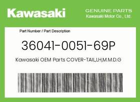 36041-0051-69p Kawasaki Genuine Cover-tail Lh M.m.d.gray -