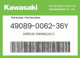 49089-0062-36y Kawasaki Genuine Shroud-engine Lh F.c. -