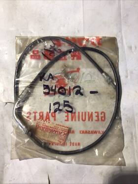 54012-125 Kawasaki Nos Oem Throttle Control Cable Fits 1976 1979 Kz750b