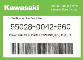 55028-0042-660 Kawasaki Genuine Cowling Upp Lh M.s.black -