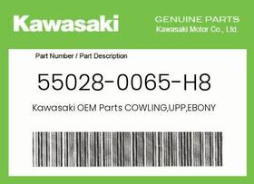 55028-0065-h8 Kawasaki Genuine Cowling Upp Ebony -