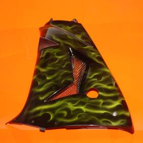 55028-0066-10a Kawasaki 2006 2007 Ninja Zx10r Oem Left Mid Upper Side Fairing Cowl Plastic