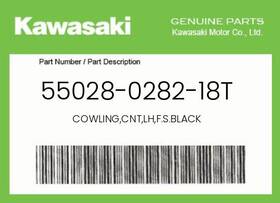 55028-0282-18t Kawasaki Genuine Cowling Cnt Lh F.s.black -