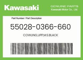 55028-0366-660 Kawasaki Genuine Cowling Upp M.s.black -