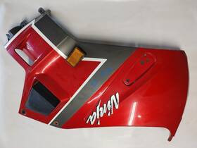 55028-5372-cf Kawasaki 1988 Zx750 Ninja Left Upper Cowling Damaged Read Description