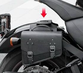 F1801-05409-bk Kemimoto Motorcycle Saddlebags Leather Side Bags 12l