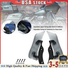 M549-a205-smoke Kingdarn Adjustable Upper Fairing Side Wind Air Deflector For Road Glide 2015-2020 Smo F7