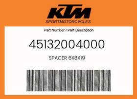 45132004000 Ktm Genuine Spacer 6x8x19 -