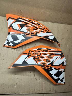 4520805400030a Ktm 2009-2015 50 Sx Junior Mini Oem Radiator Shrouds Plastic Side Covers Orange