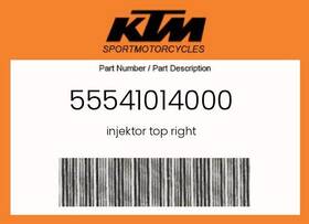 55541014000 Ktm Genuine Injektor Top Right -