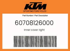 60708126000 Ktm Genuine Inner Cover Right -