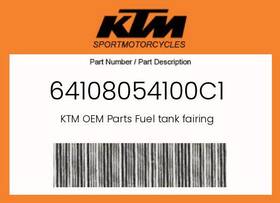 64108054100c1 Ktm Genuine Fuel Tank Fairing -