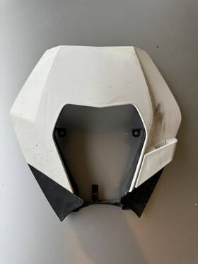 Ktm 7650800100004 White Plastic Headlight Mask Number Plate 2009 Xcw Used Ktm 7650800100004 White Plastic Headlight Mask Number Plate 2009 Xcw Used
